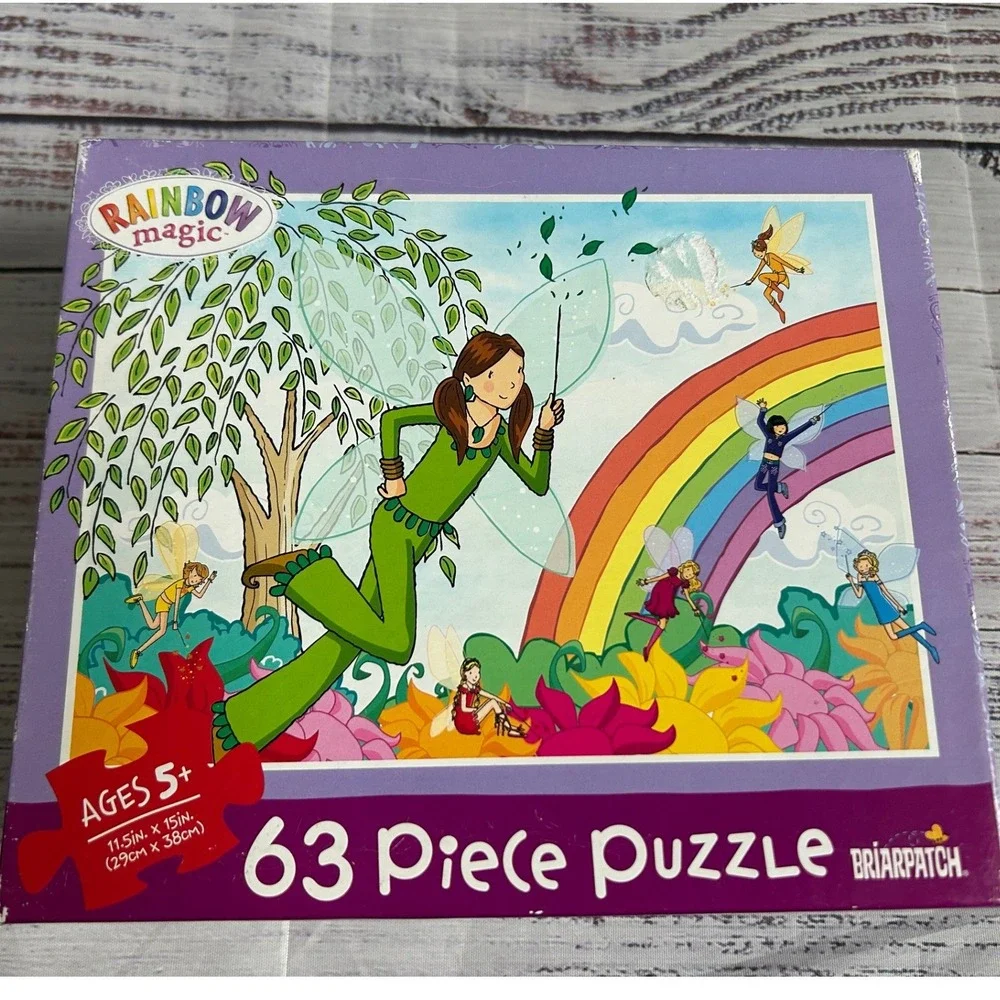 Briarpatch Rainbow Magic 63 Piece Puzzle Fairy Garden Scene